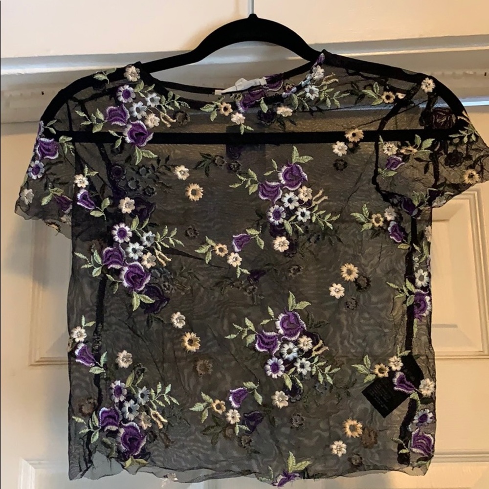 Urban Outfitters. Mesh/lace top.